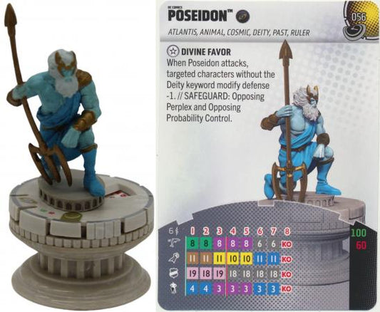 Masters of Time 056 - Poseidon w/ Pedestal Base - Super Rare