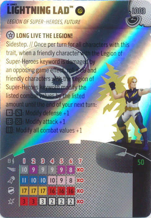 Masters of Time L003 -  Lightning Lad - Legacy Card